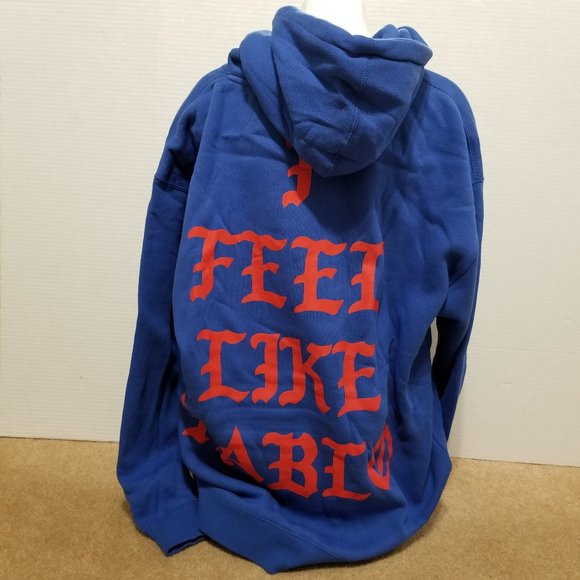 Kanye West hoodie XXL I Feel Like Pablo Ye graphic slogan pullover band merch - Picture 3 of 13